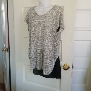Aztec print hi-low tunic